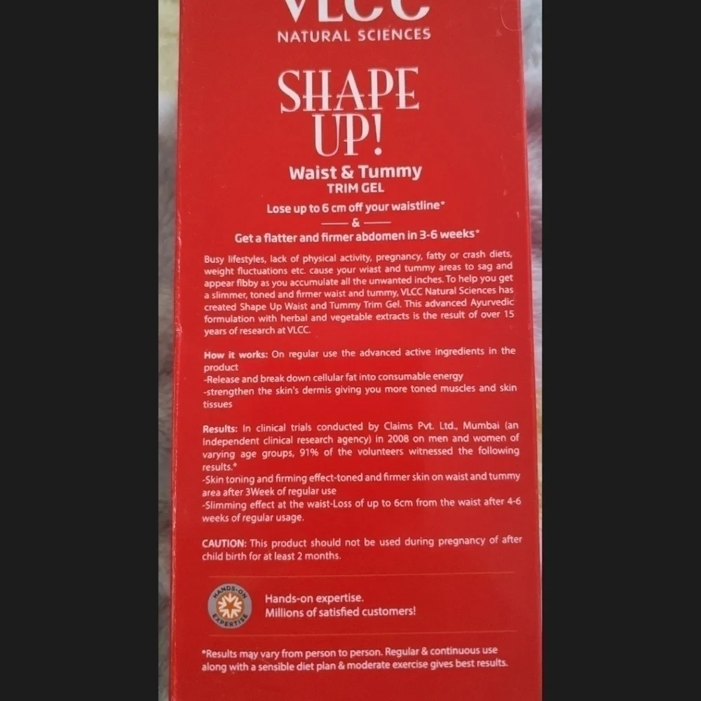VLCC Shape Up Waist Tummy Trim Gel